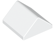 Brick Sloped 45° 2 x 2 Double in White