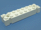 Brick Special 2 x 8 with Axle Hole and Grooves at each End in White