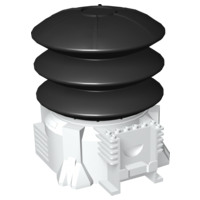 Launcher, Aero Tube Air Pump 16 x 14 x 13 [Complete Assembly] in White