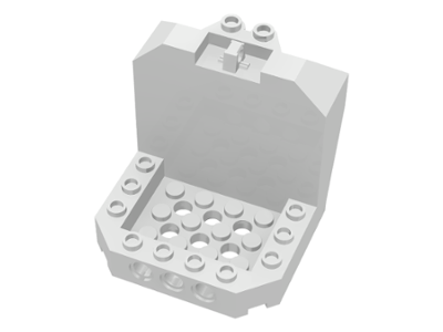 Cockpit 6 x 6 x 5 with Hinge in White
