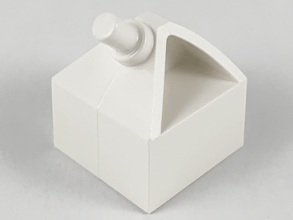 Steering Wheel Holder 2 x 2 in White