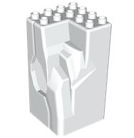 Duplo Rock Cave 4 x 4 x 6 in White