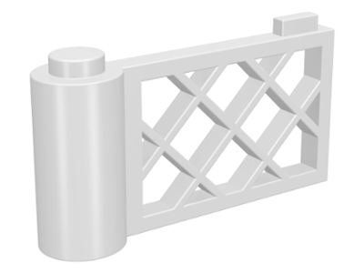 Fence Gate 1 x 4 x 2 in White
