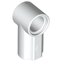 Technic Axle and Pin Connector Angled #1 in White