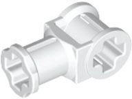 Technic Axle Connector with Axle Hole in White