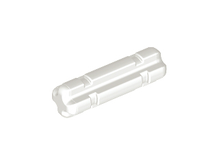 Technic Axle 2 Notched in White