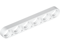 Technic Beam 1 x 6 Thin in White