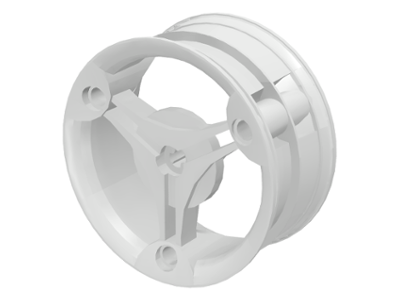 Wheel 70 x 28 mm Futuristic in White