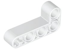 Technic Beam 2 x 4 L-Shape Thick in White