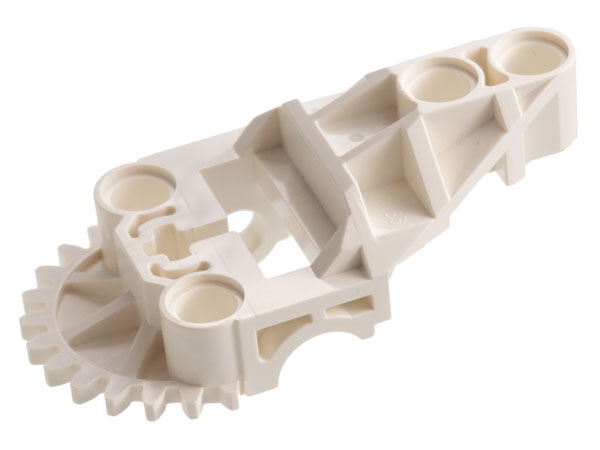 Technic Gearbox Half in White