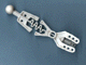 Large Figure Skeletal, Arm Forked with Flexible Center and Ball Joint in White