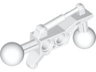 Large Figure Skeletal, Limb, Angular, 2 x 7 with 2 Ball Joints in White