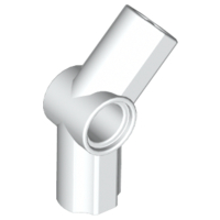 Technic Axle and Pin Connector Angled #4 - 135° in White