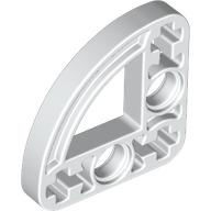 Technic Beam 3 x 3 L-Shape with Quarter Ellipse Thin in White
