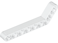 Technic Beam 1 x 9 Bent (7 - 3) Thick in White