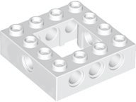 Technic Brick 4 x 4 with 2 x 2 Opening in White