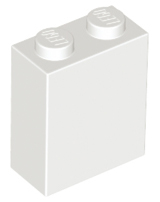Brick 1 x 2 x 2 with Inside Stud Holder in White