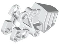 Large Figure Foot, with Ball Joint Socket 3 x 6 x 2 1/3 in White