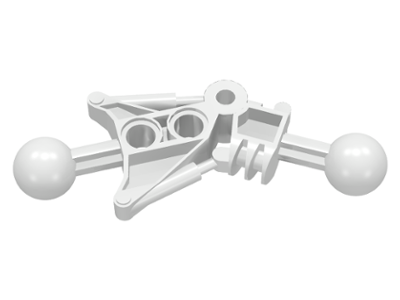 Large Figure Skeletal, Limb, Angular with 2 Ball Joints, and 2 Holes (Toa) in White