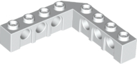 Technic Brick 5 x 5 Right Angle (1 x 4 - 1 x 4) in White
