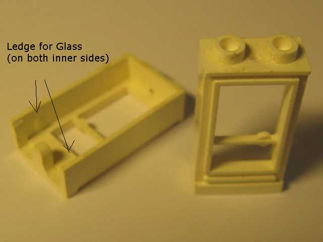Door 1 x 2 x 3 Left with Hollow Studs, No Glass in White