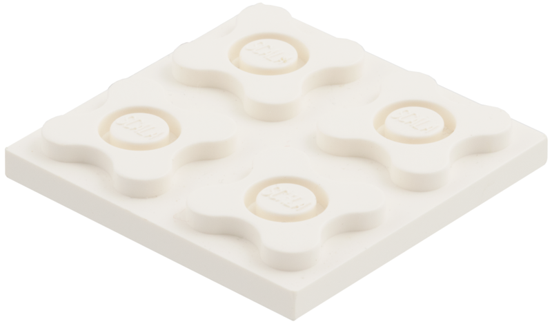 Scala, Plate 4 x 4 in White