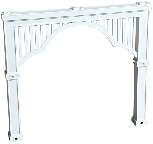 Scala, Building, Arch 22 x 2 x 16 1/3 in White
