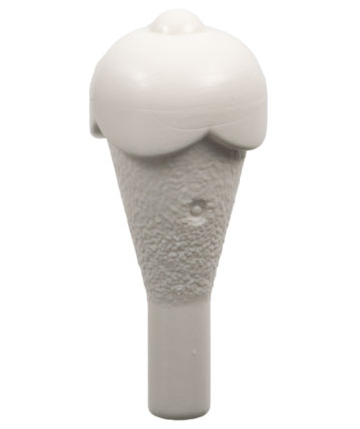 Food Ice Cream Cone with Ice Cream in White