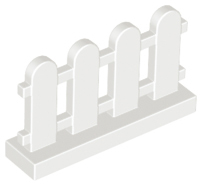 Picket Fence 1 x 4 x 2 in White