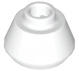 Cone 1 1/2 x 1 1/2 x 2/3 in White