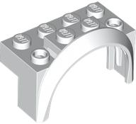 Wheel Arch, Mudguard 4 x 2 x 2 1/2 in White