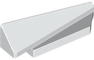 Brick Wedged, Sloped 1 x 5 x 1 1/3 Right in White