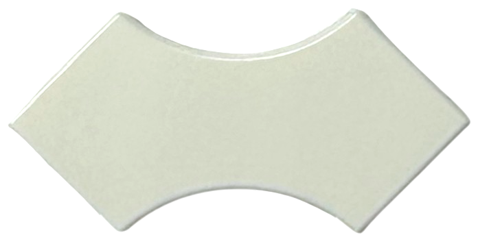 Tile Special 2 x 2 with 2 Quarter Round Cutouts in White