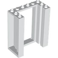 Door Frame 3 x 6 x 6 with Inside Grooves in White