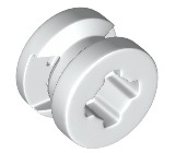 Wheel 8 x 6 with Slot in White