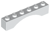 Brick Arch 1 x 6 in White