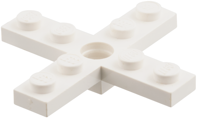 Propeller 4 Blade 5 Diameter with Hole for Rotor Holder in White