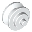 Wheel Centre Small with Stub Axles (Pulley Wheel) in White