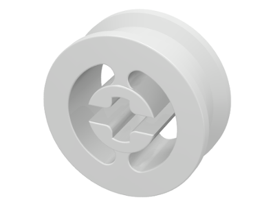 Wheel with Split Axle hole in White