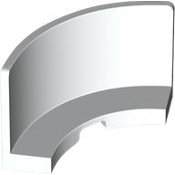 Panel 3 x 3 x 2 Quarter Round in White