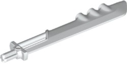 Large Figure Weapon Sword, 3 Bar Holes and Axle Hilt in White