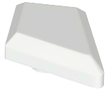 Tile Special 1 x 2 Diamond Plain in White