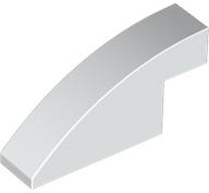 Brick Curved 1 x 4 x 1 2/3 No Studs in White