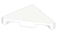 Tile 45° Cut 2 x 2 (Triangle) in White
