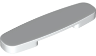 Duplo Train Action Plate [PLAIN] in White