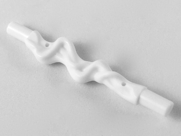 Web Effect Long and Narrow Bars at Both Ends in White
