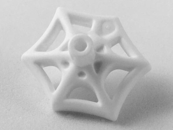 Web Effect Small Short Bar on Front and Back in White