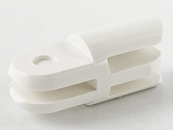 Arm Piece Straight with 2 and 3 Fingers in White