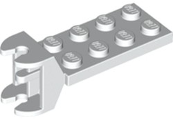 Hinge Plate 2 x 4 with Articulated Joint - Female in White