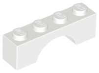 Brick Arch 1 x 4 in White